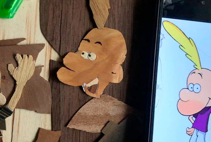 Titeuf en marquetería