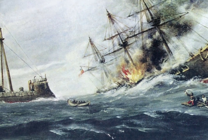 El Huáscar en Angamos. 145 años