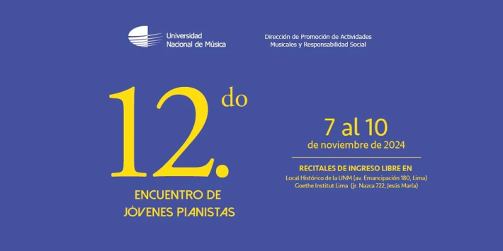 12º Encuentro de Jóvenes Pianistas
