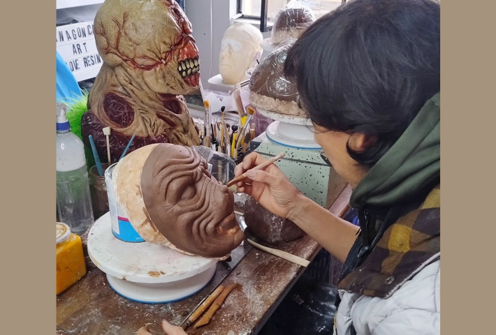 Creación de personajes de terror en escultura