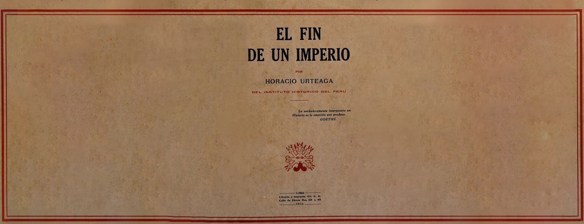 EL FIN DE UN IMPERIO