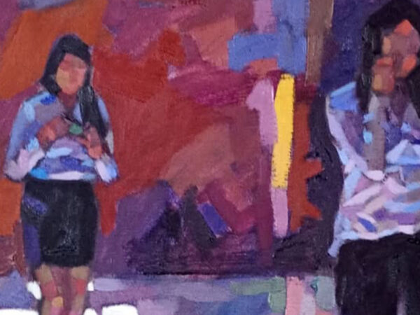 ENTRE LUCES INTERIORES AL ÓLEO