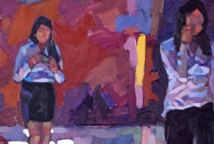 ENTRE LUCES INTERIORES AL ÓLEO