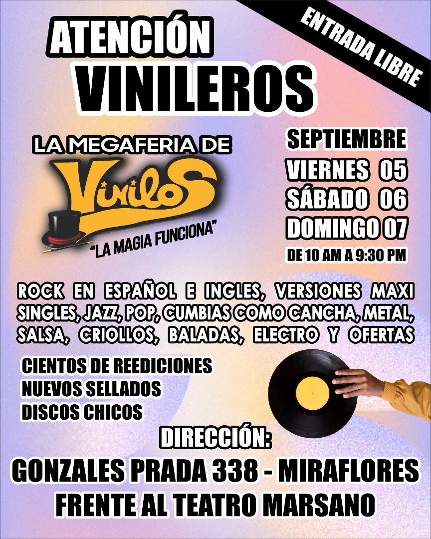 LA MEGA FERIA DE VINILOS