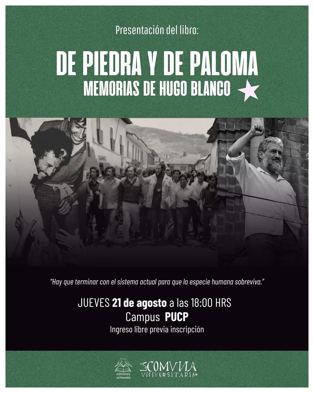 DE PIEDRA Y DE PALOMA