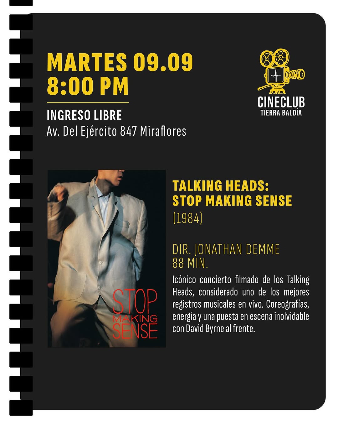 STOP MAKING SENSE