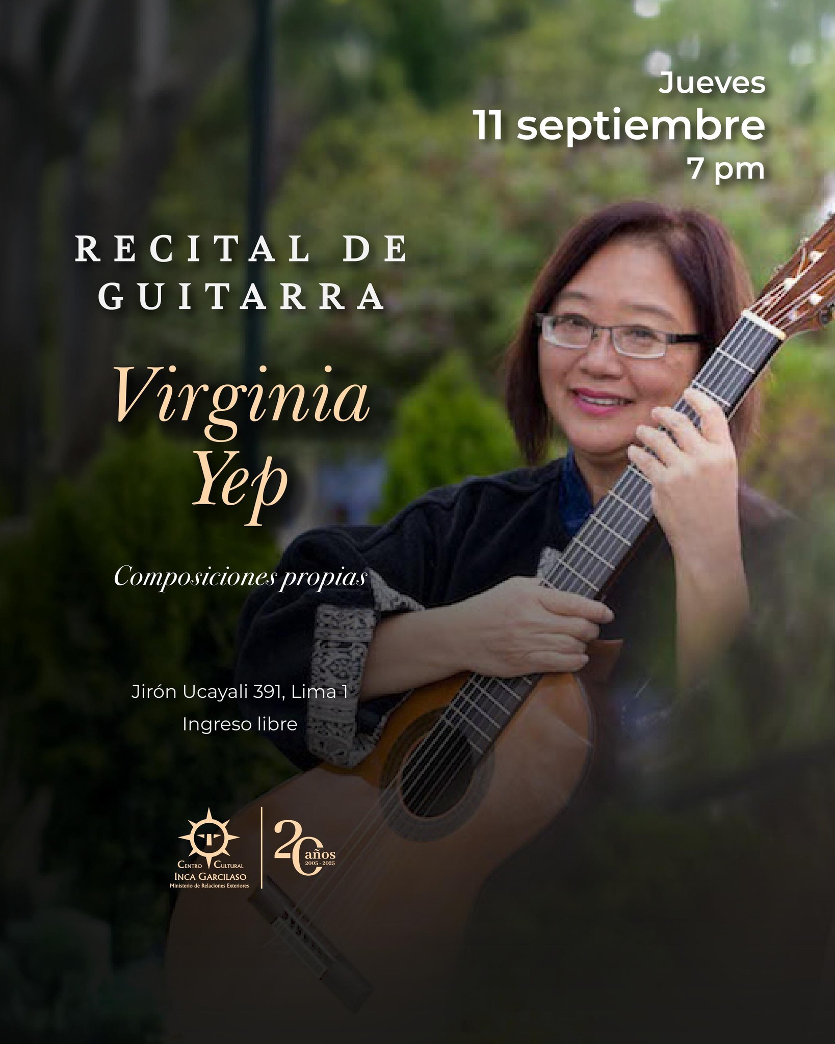 VIRGINIA YEP RECITAL DE GUITARRA