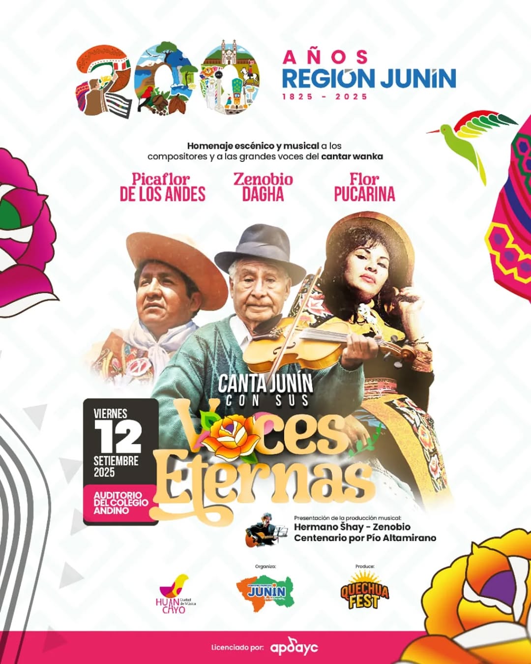 CANTA JUNÍN CON SUS VOCES ETERNAS