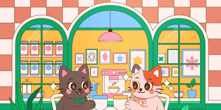 GATOS & CAFÉ