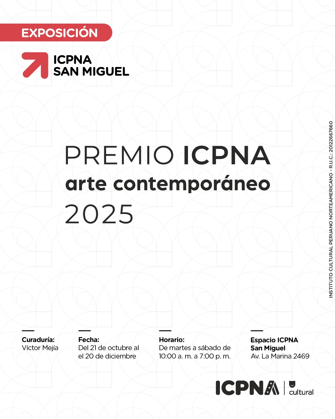 PREMIO ICPNA ARTE CONTEMPORÁNEO 2025