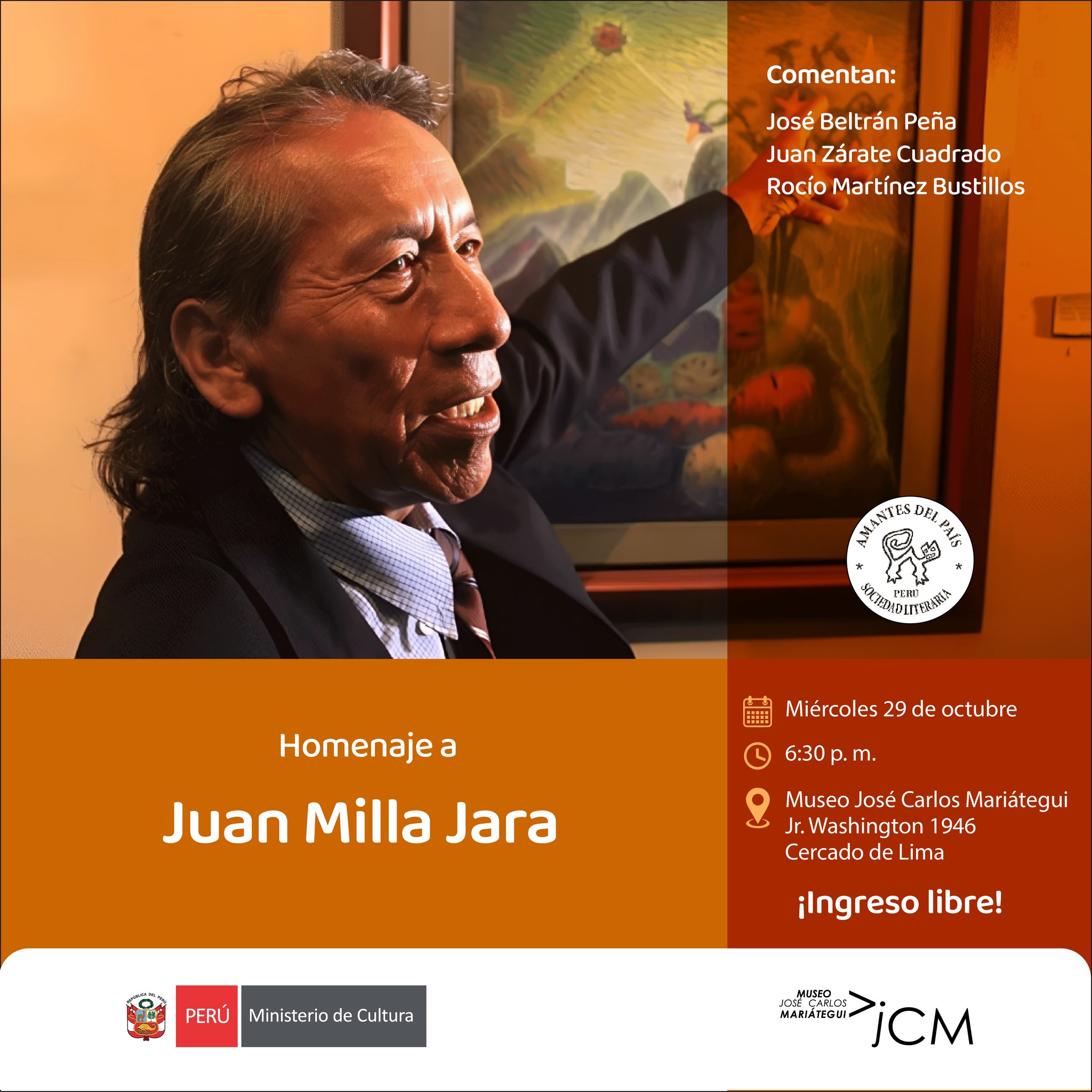 HOMENAJE A JUAN MILLA JARA