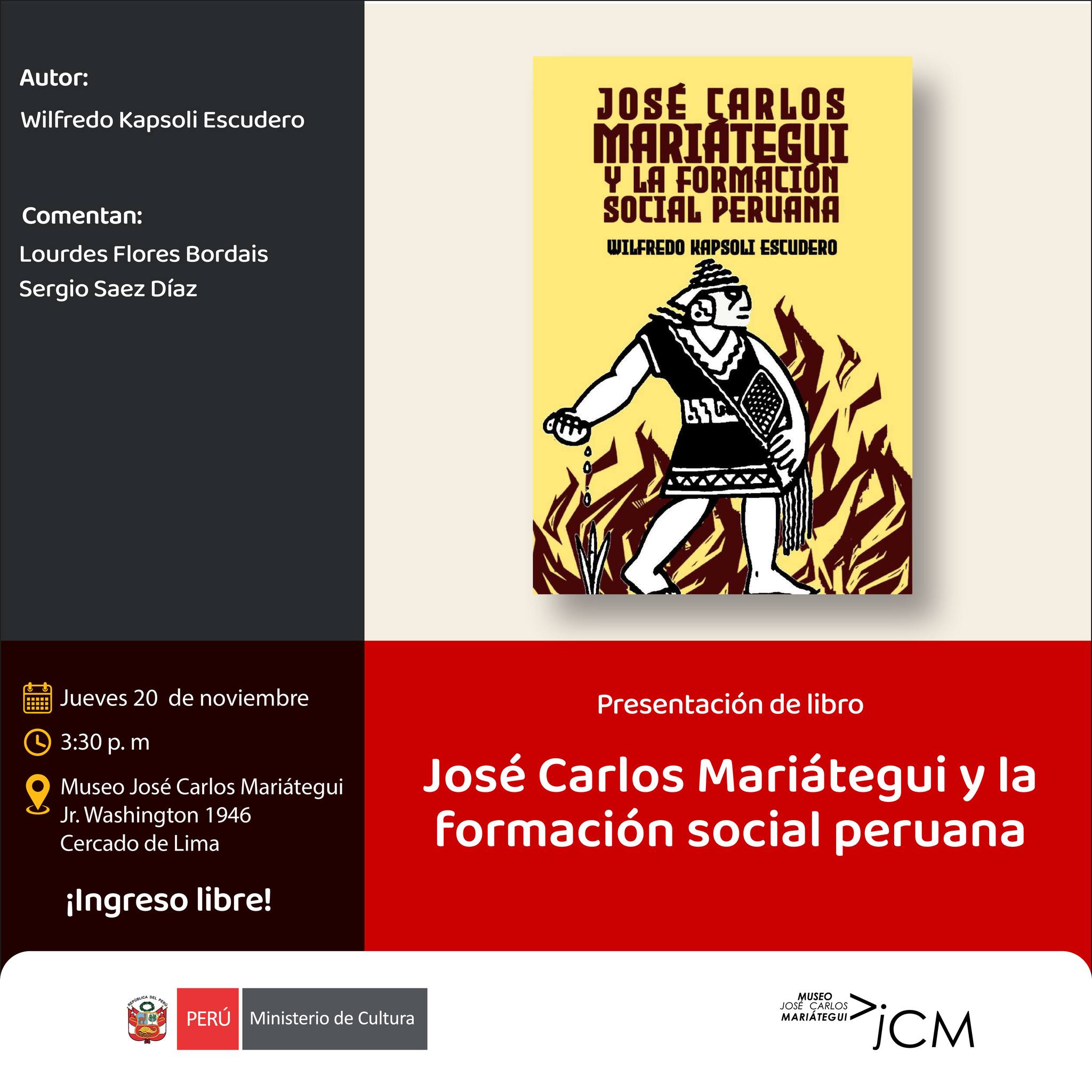 JOSÉ CARLOS MARIÁTEGUI Y LA FORMACIÓN SOCIAL PERUANA