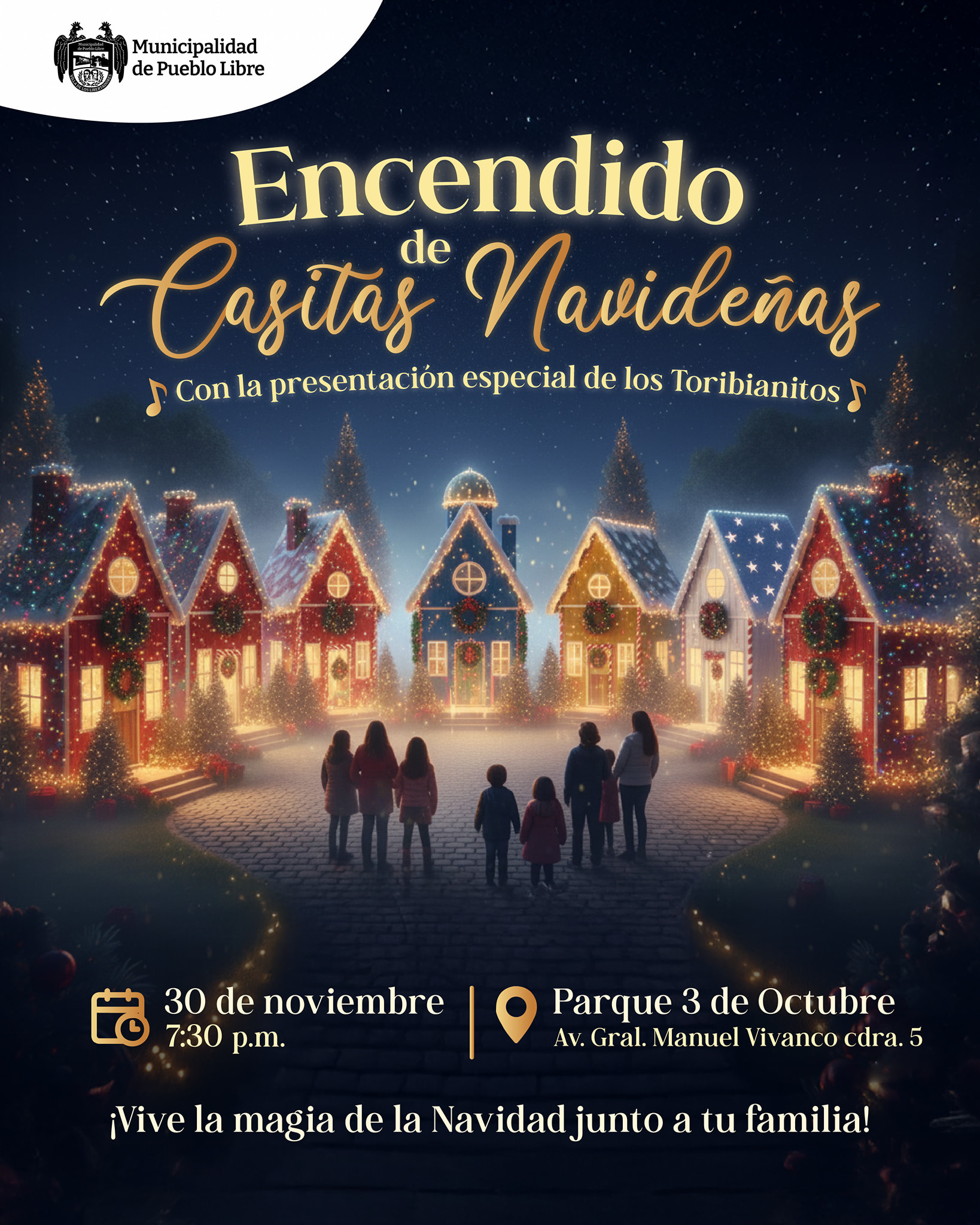 ENCENDIDO CASITAS NAVIDEÑAS