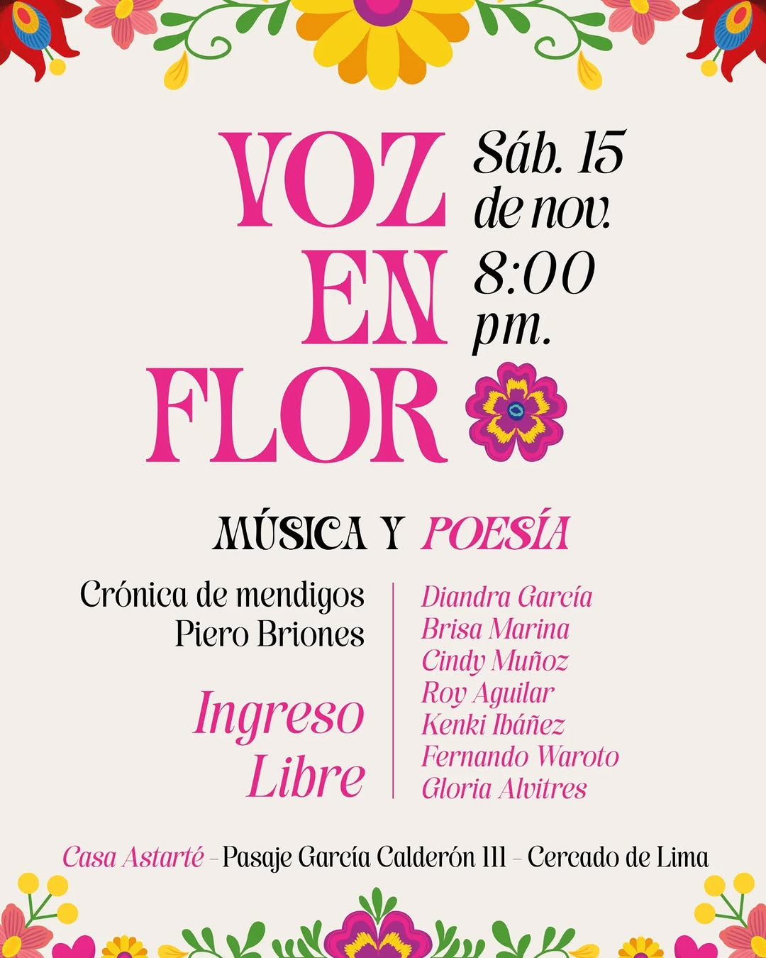 VOZ EN FLOR