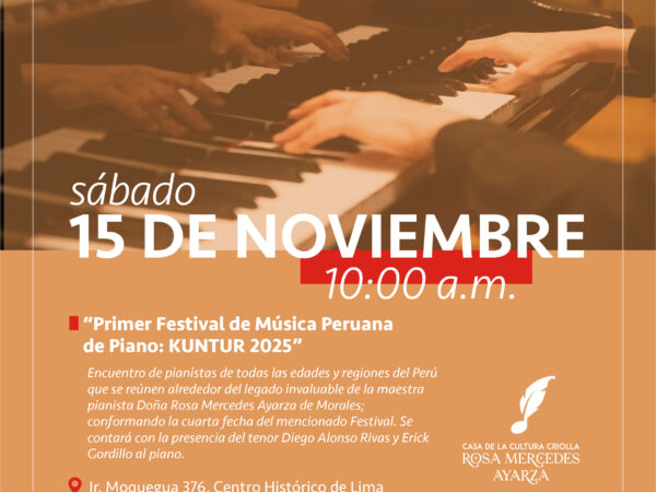 FESTIVAL DE MUSICA PERUANA DE PIANO