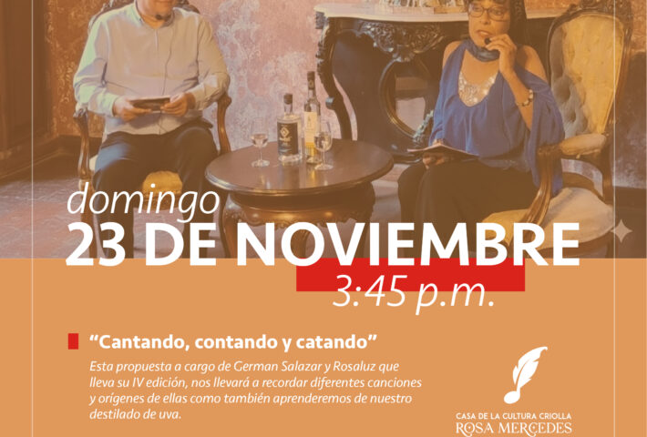 CANTANDO, CONTANDO Y CATANDO