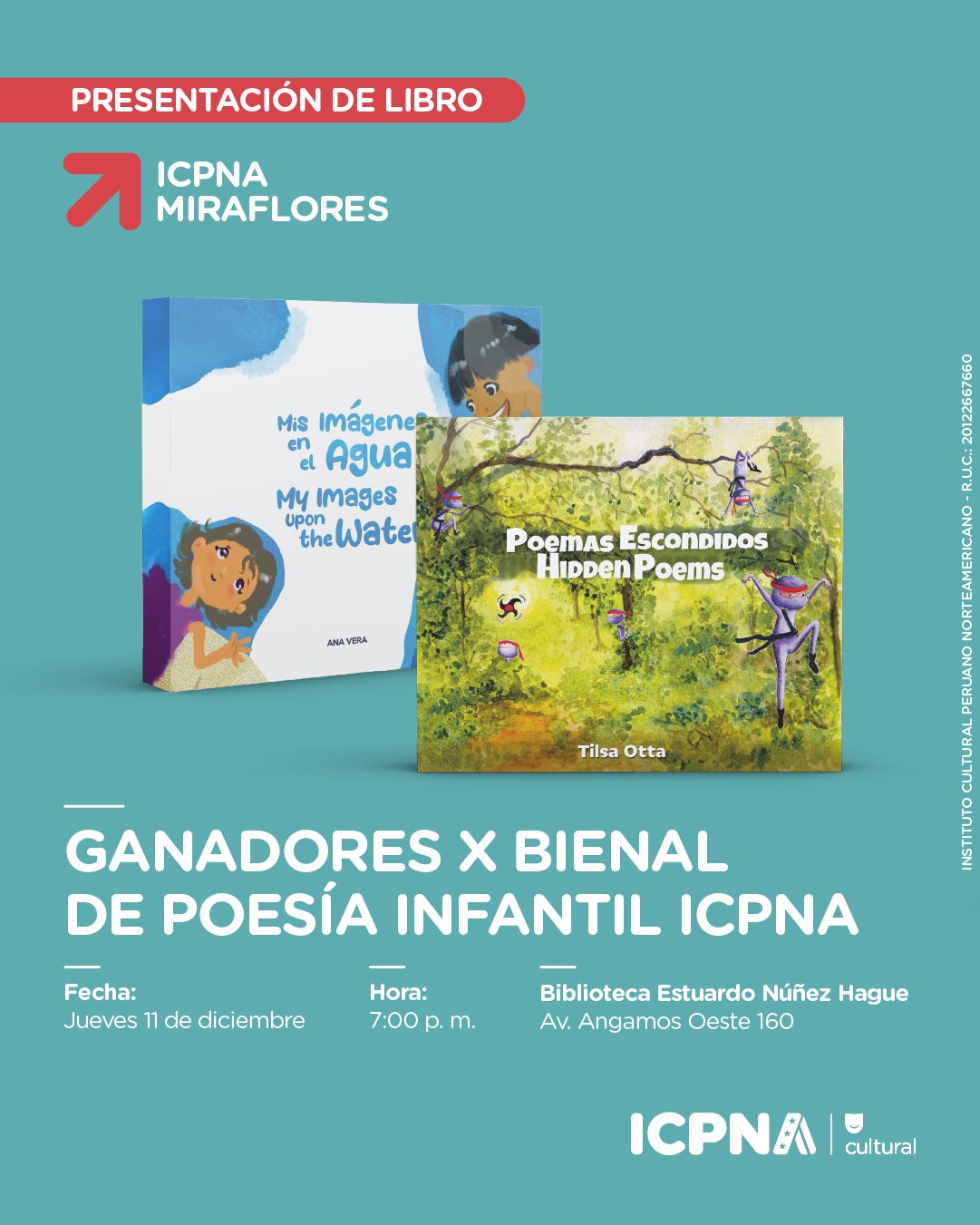 X bienal de poesía infantil icpna