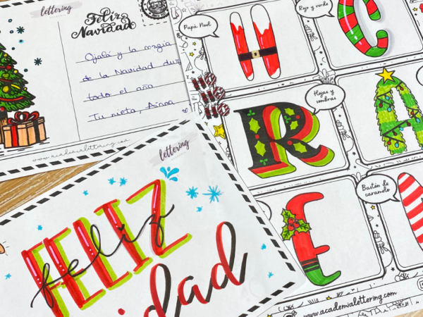 LETTERING NAVIDEÑO