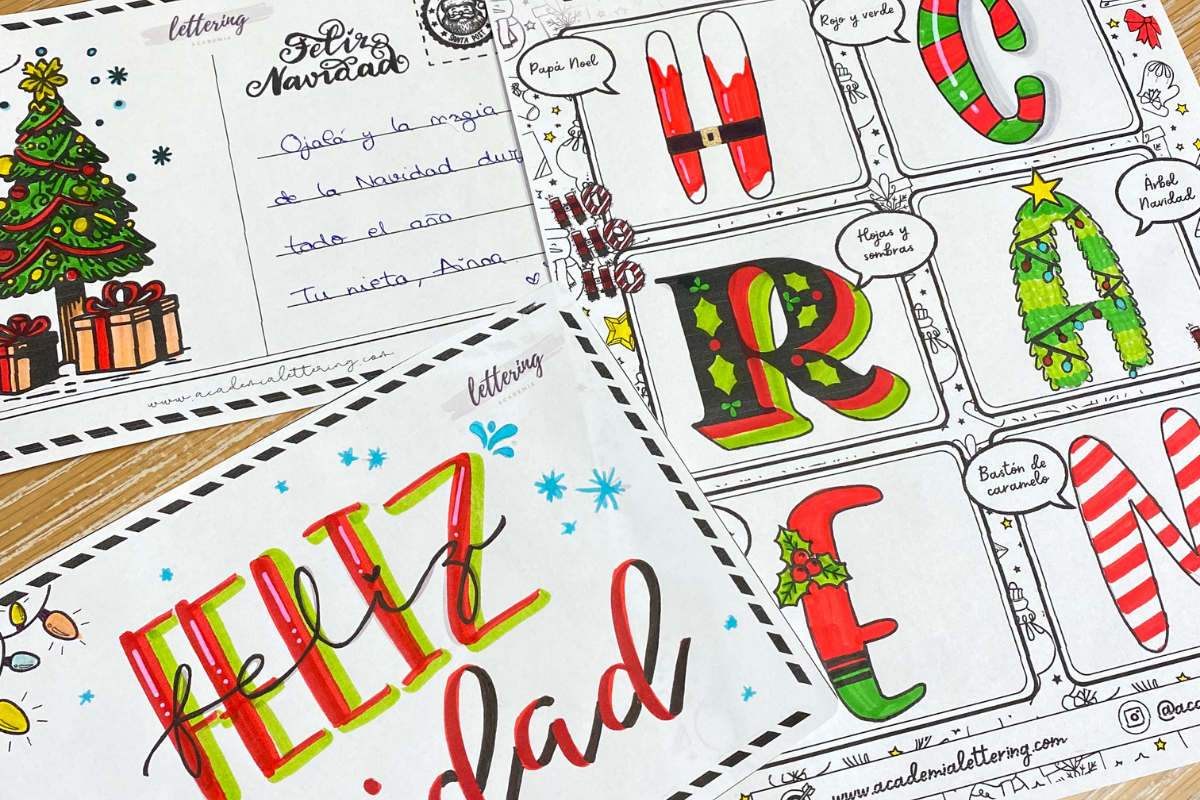 LETTERING NAVIDEÑO