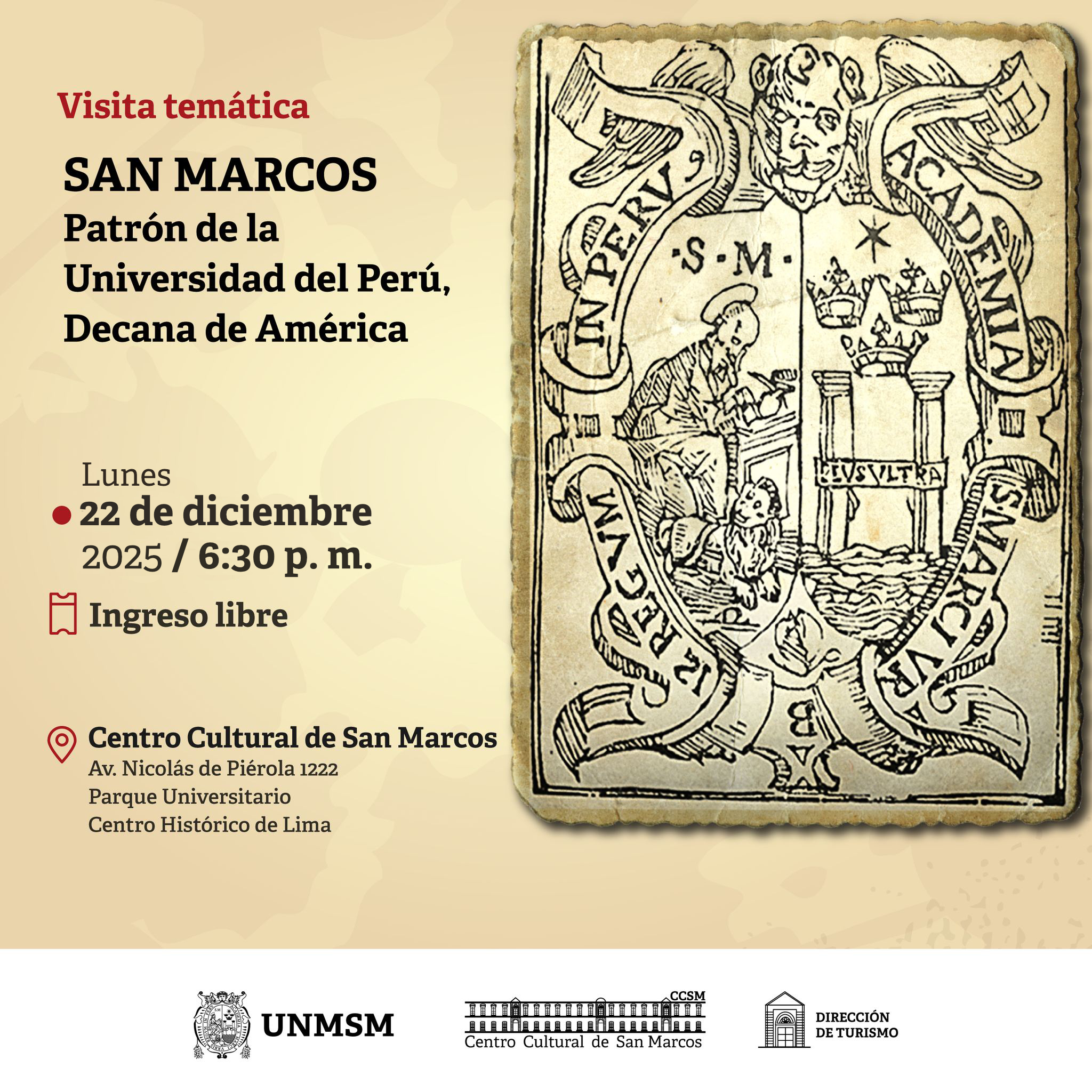 SAN MARCOS: PATRÓN DE LA UNIVERSIDAD DEL PERÚ