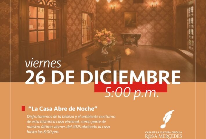 LA CASA ABRE DE NOCHE