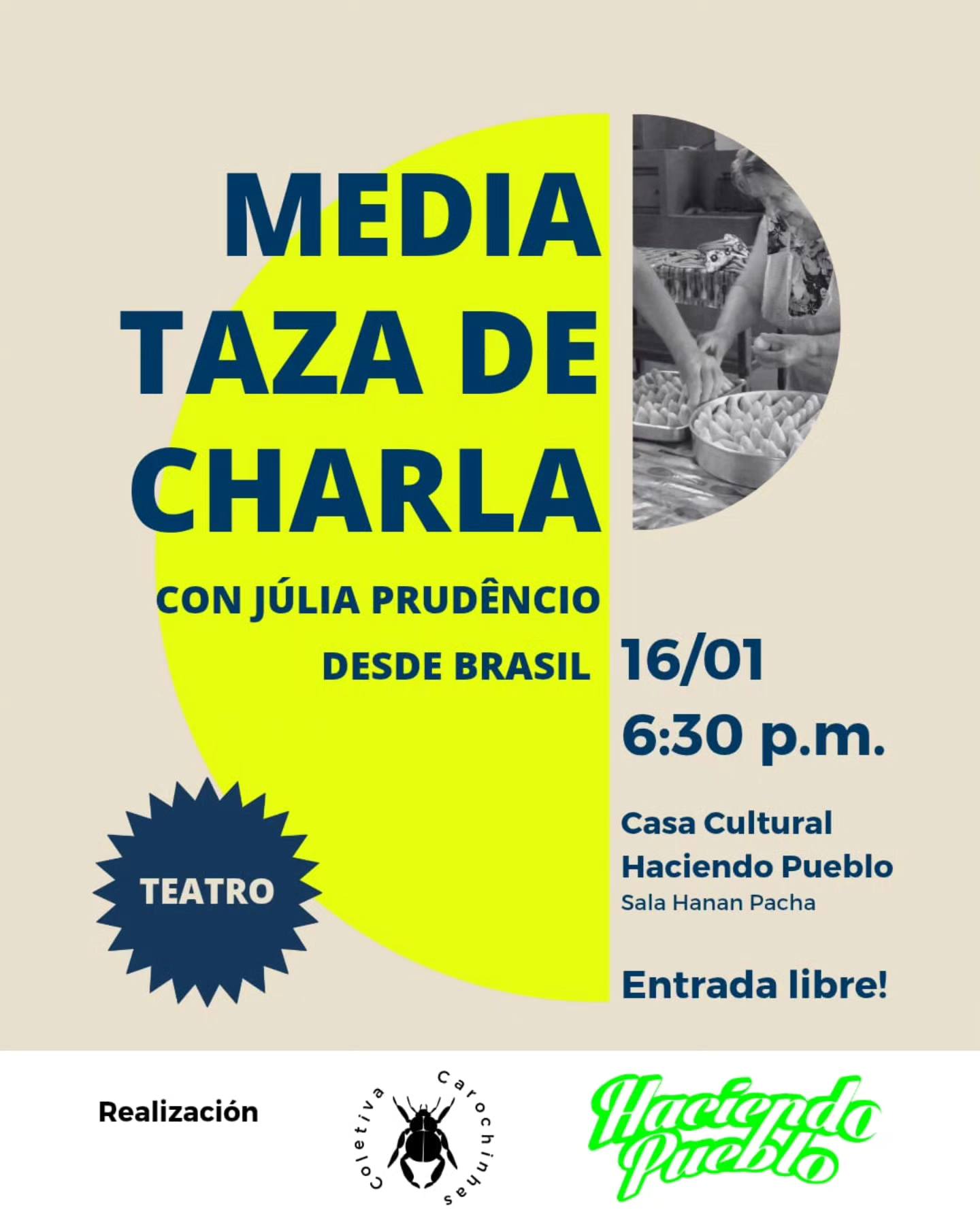 MEDIA TAZA DE CHARLA