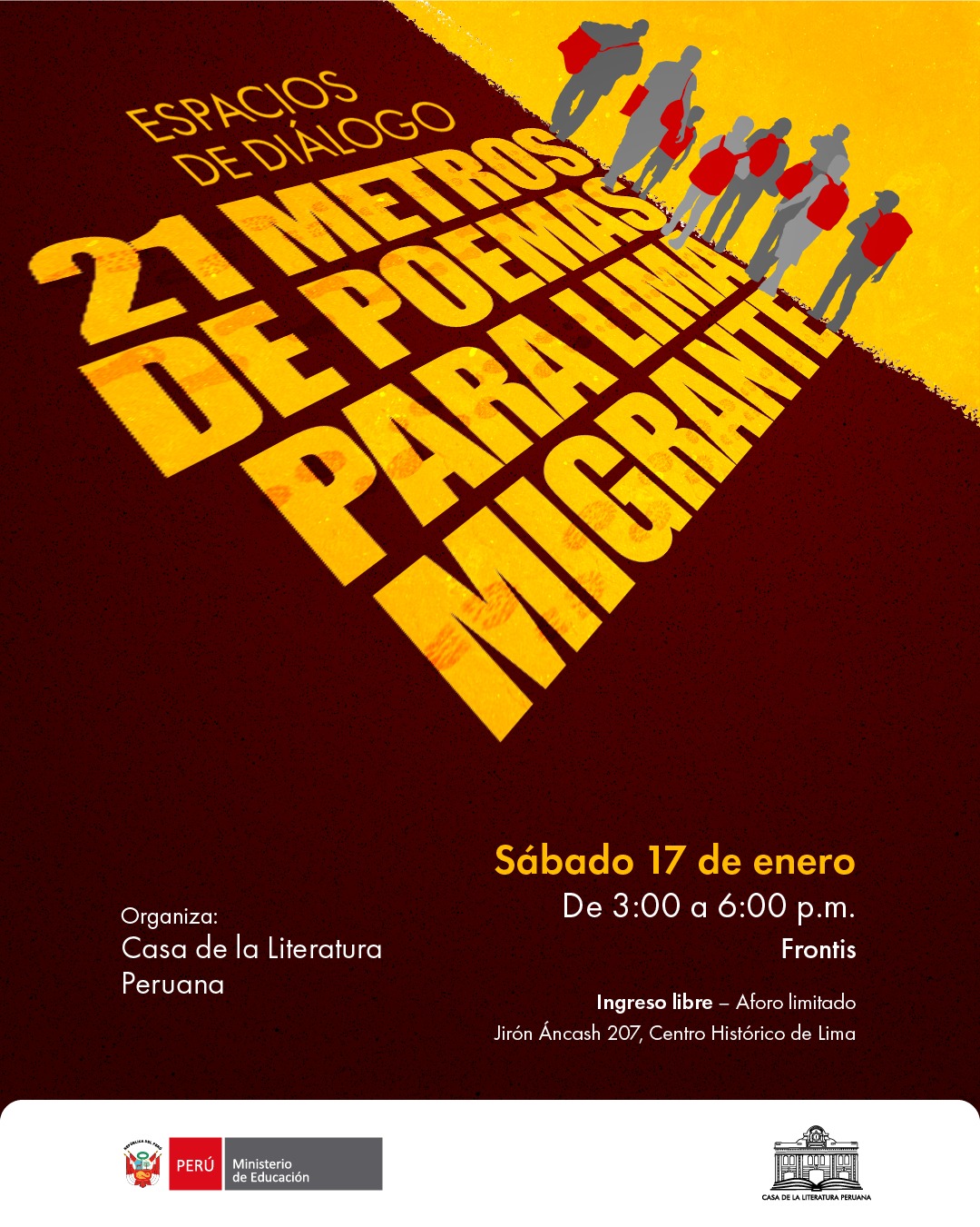 21 METROS DE POEMAS PARA LIMA MIGRANTE
