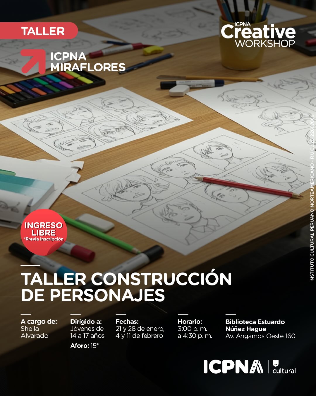 TALLER DE CONSTRUCCIÓN DE PERSONAJES
