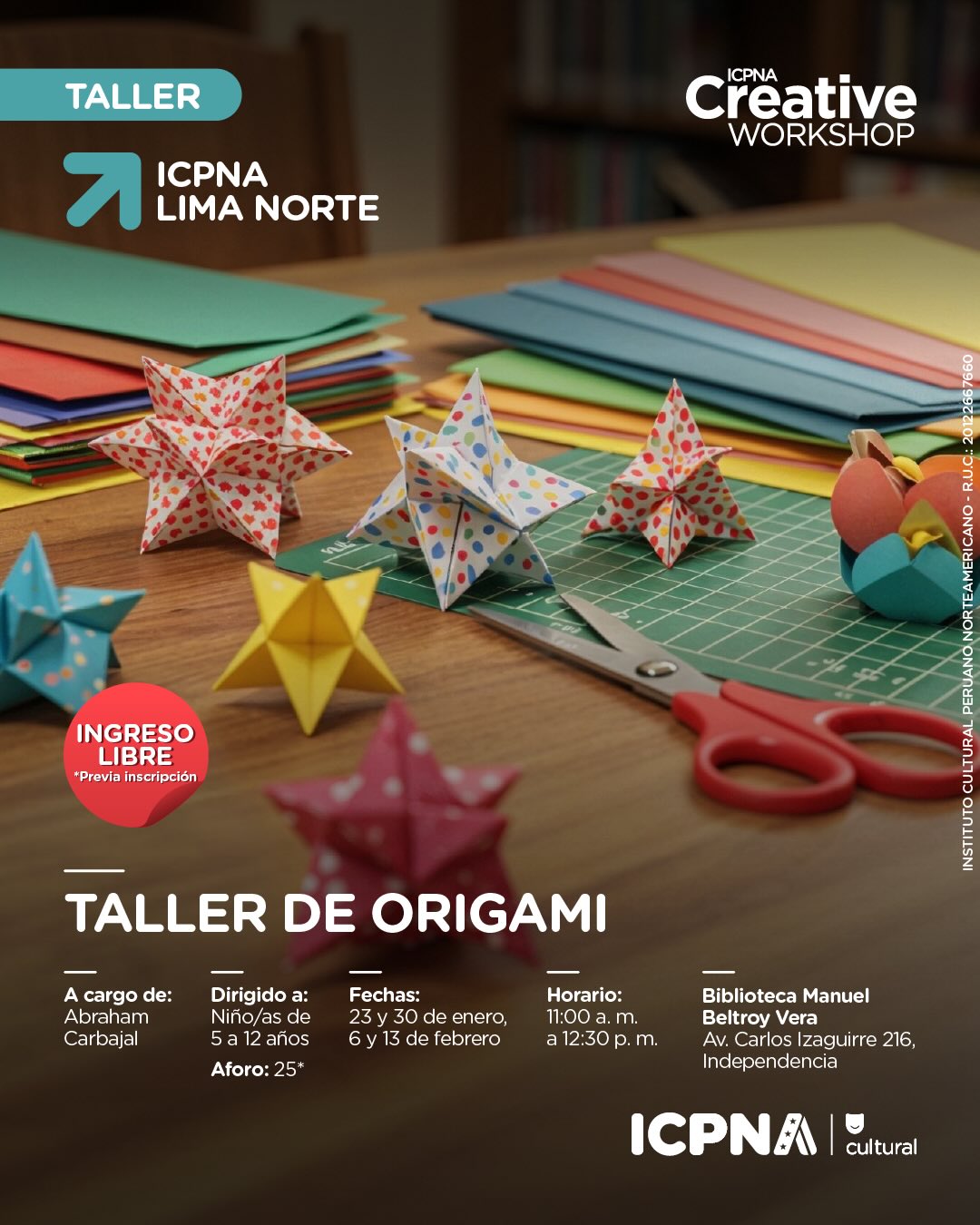 TALLER DE ORIGAMI