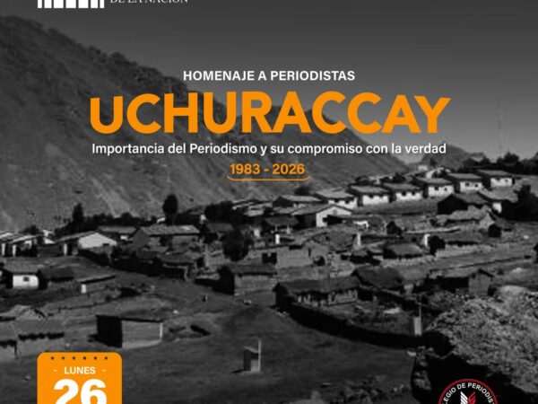 HOMENAJE A LOS PERIODISTAS EN UCHURACCAY