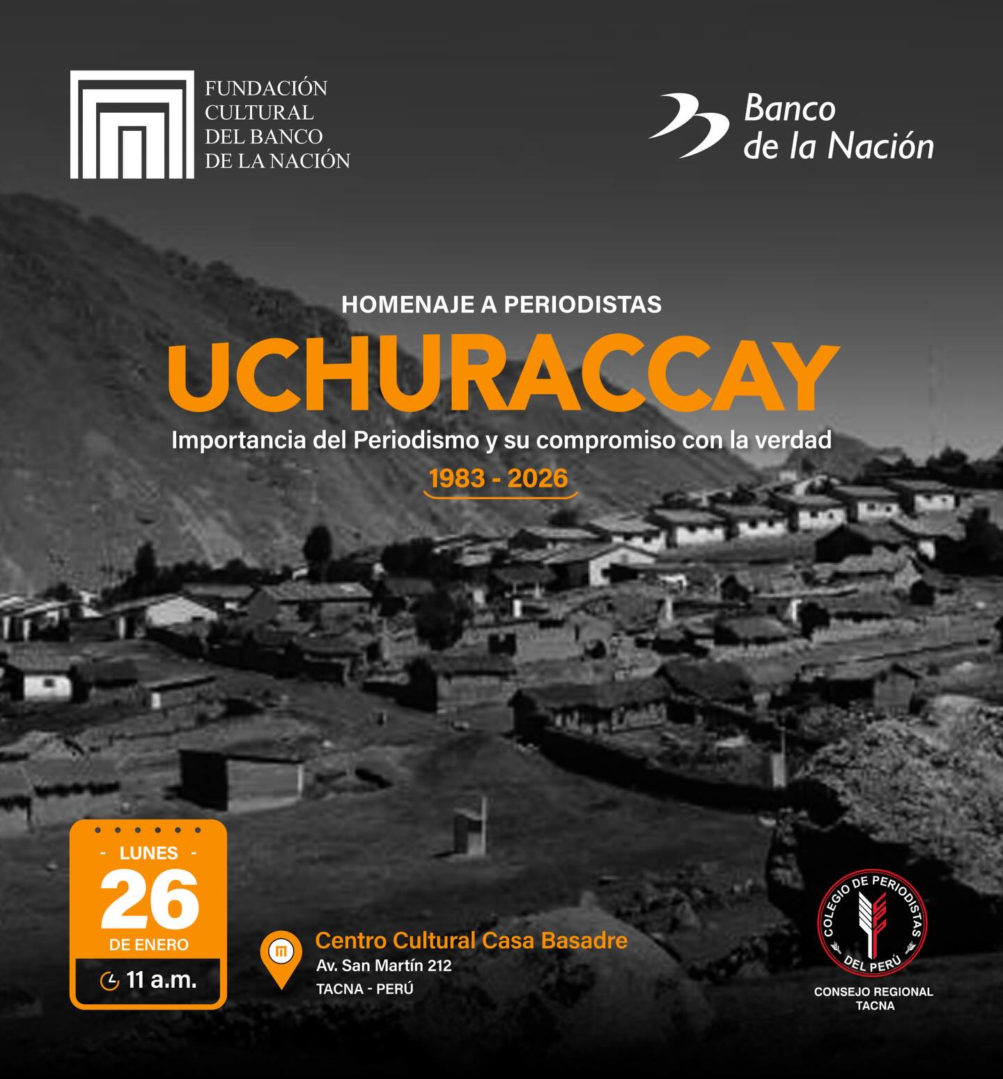 HOMENAJE A LOS PERIODISTAS EN UCHURACCAY