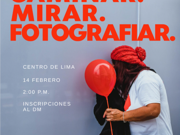 CAMINAR. MIRAR. FOTOGRAFIAR