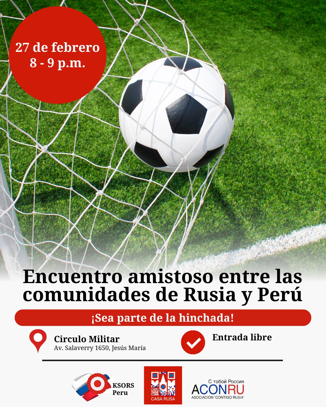 ENCUENTRO AMISTOSO ENTRE RUSIA Y PERÚ