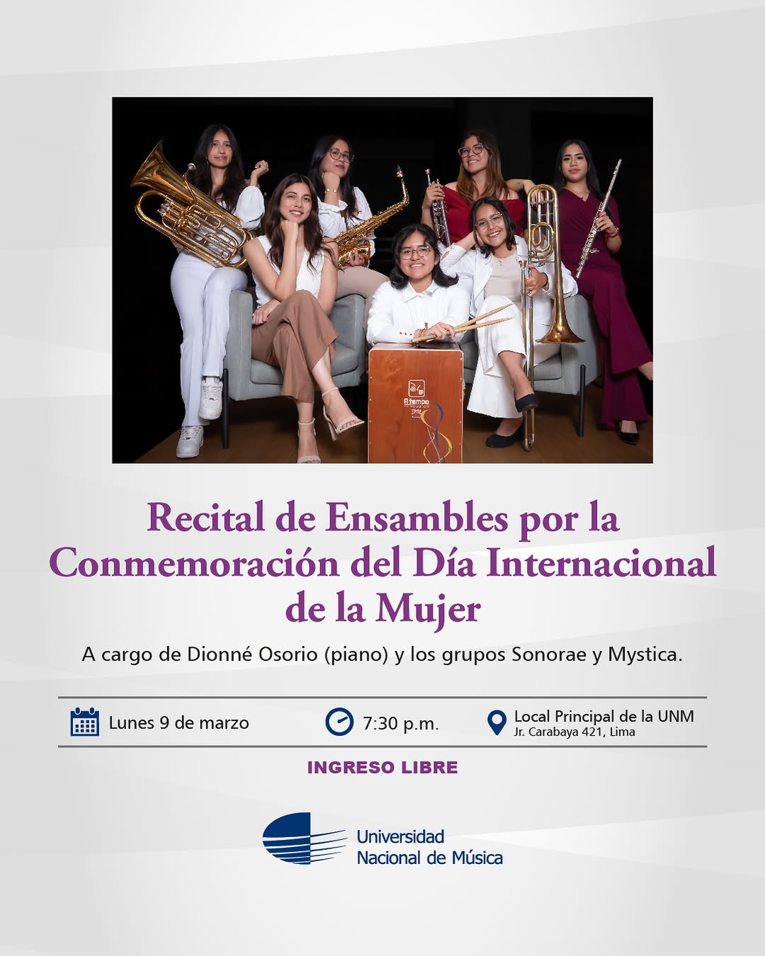RECITAL ENSAMBLES DÍA MUJER