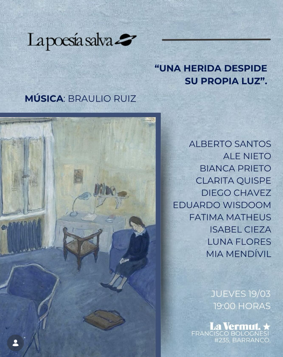 UNA HERIDA DESPIDE SU PROPIA LUZ
