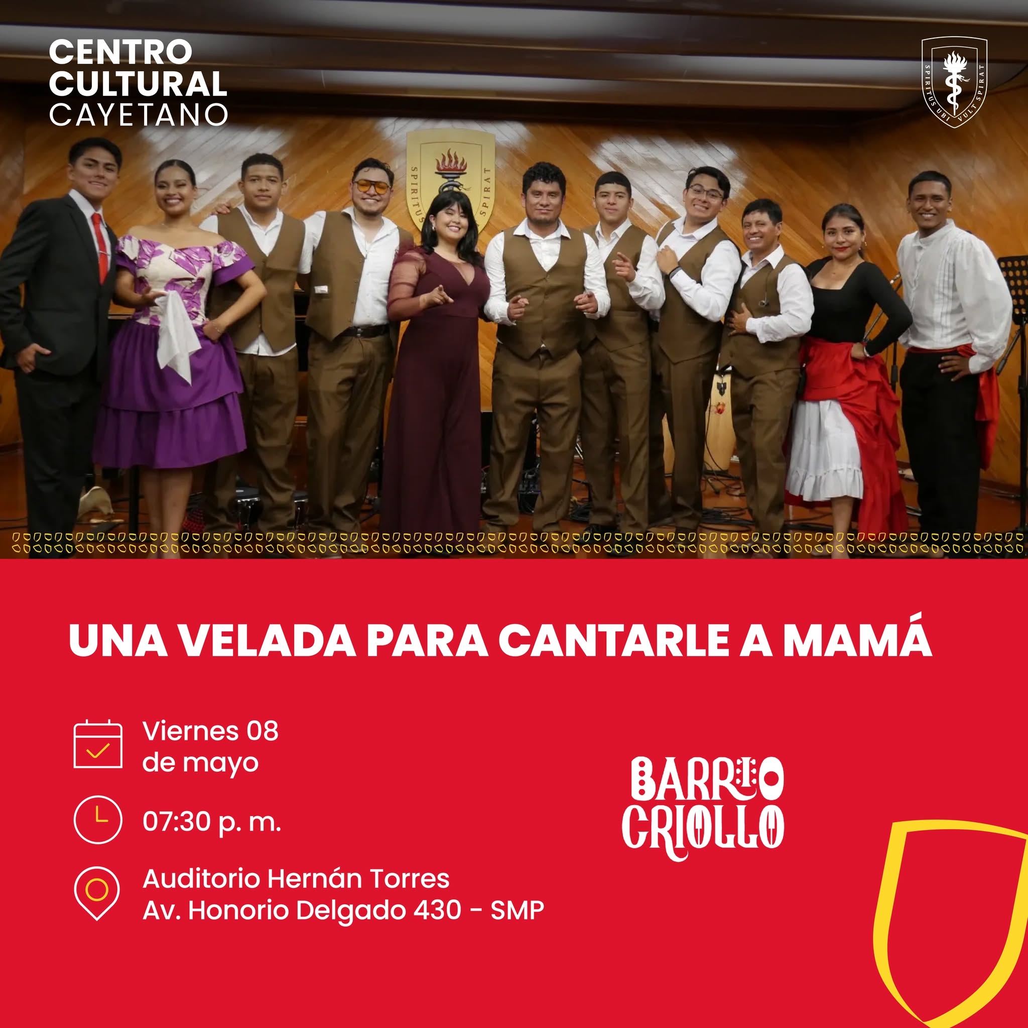 UNA VELADA PARA CANTARLE A MAMÁ
