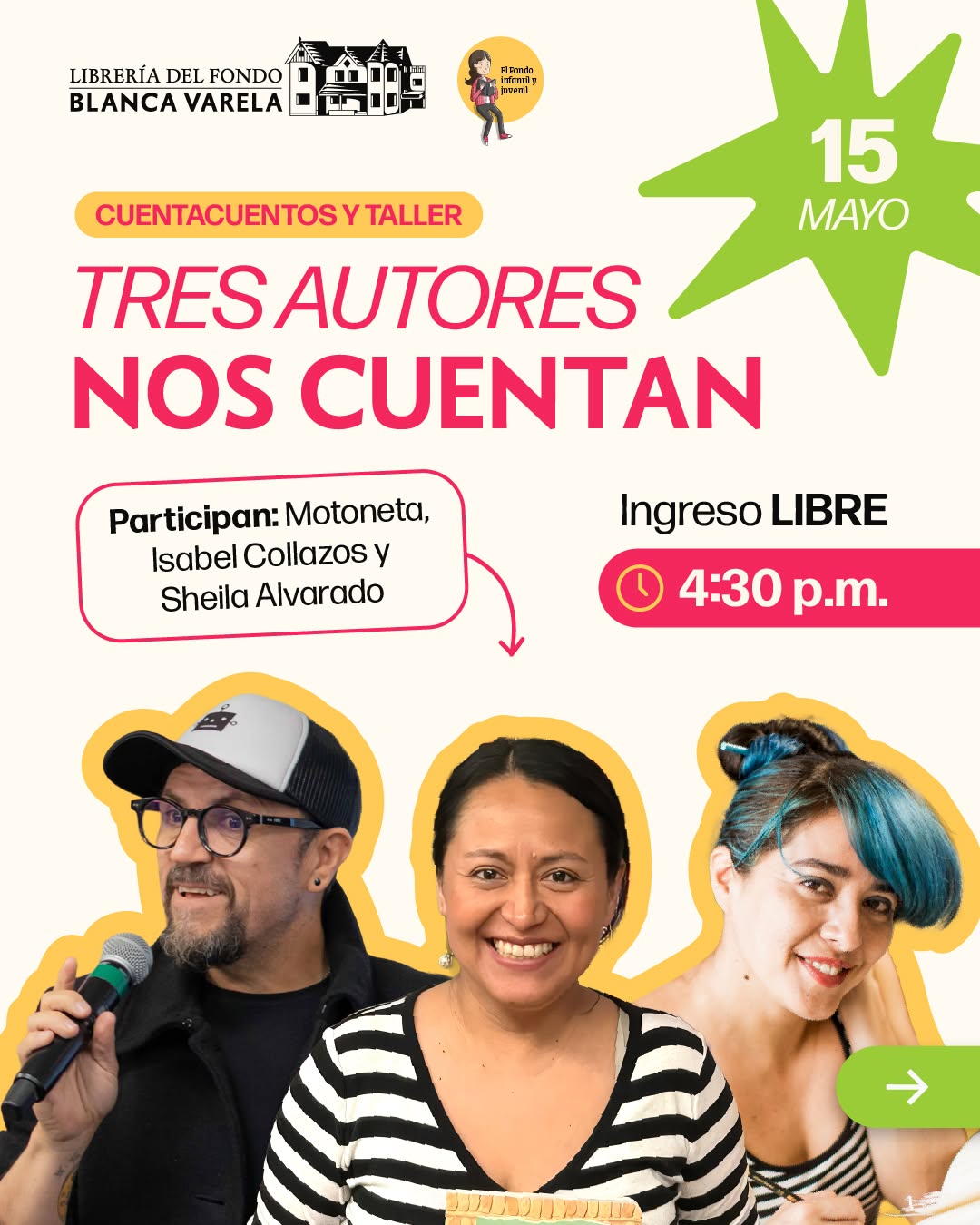 TRES AUTORES NOS CUENTAN