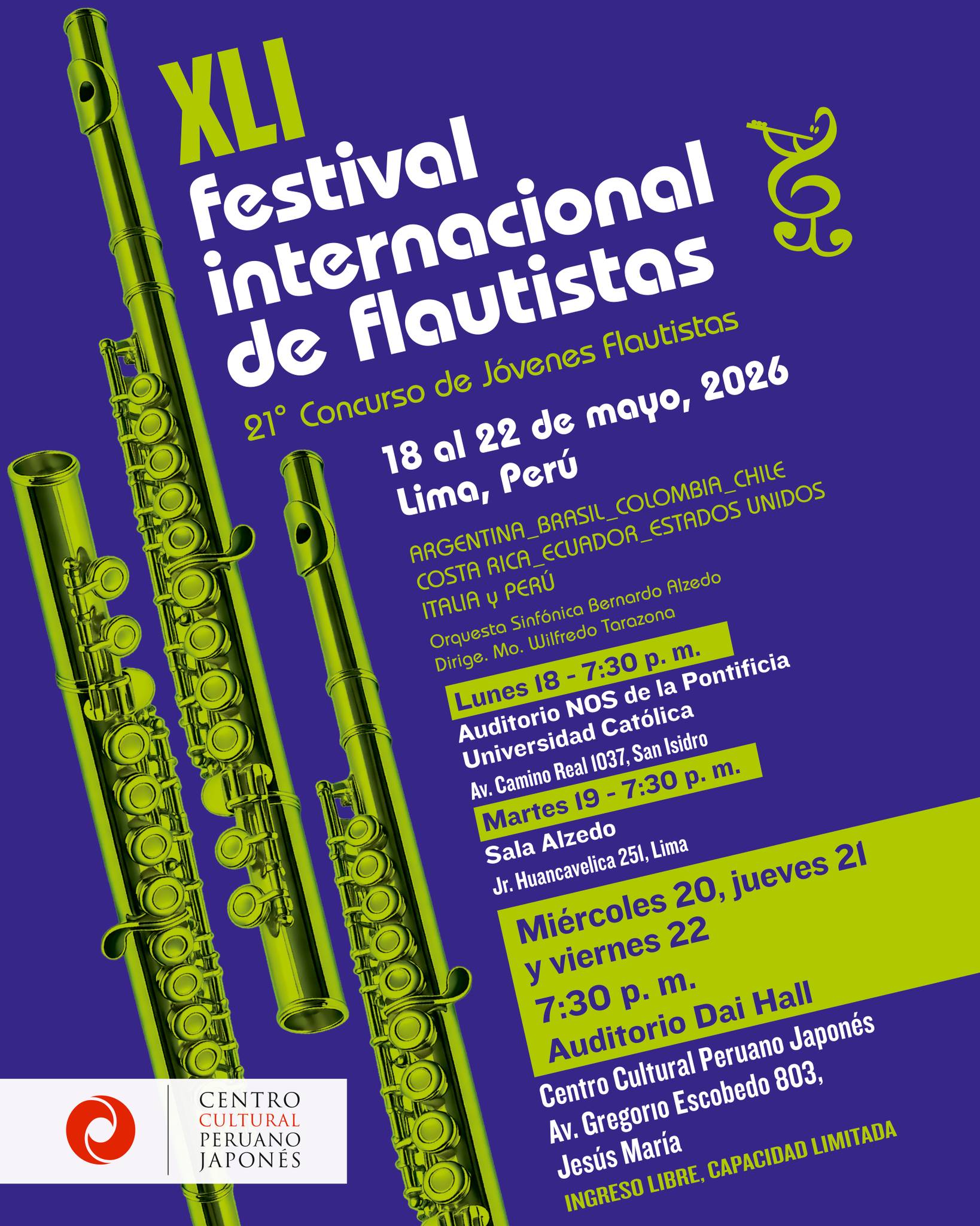 XLI FESTIVAL INTERNACIONAL DE FLAUTISTAS