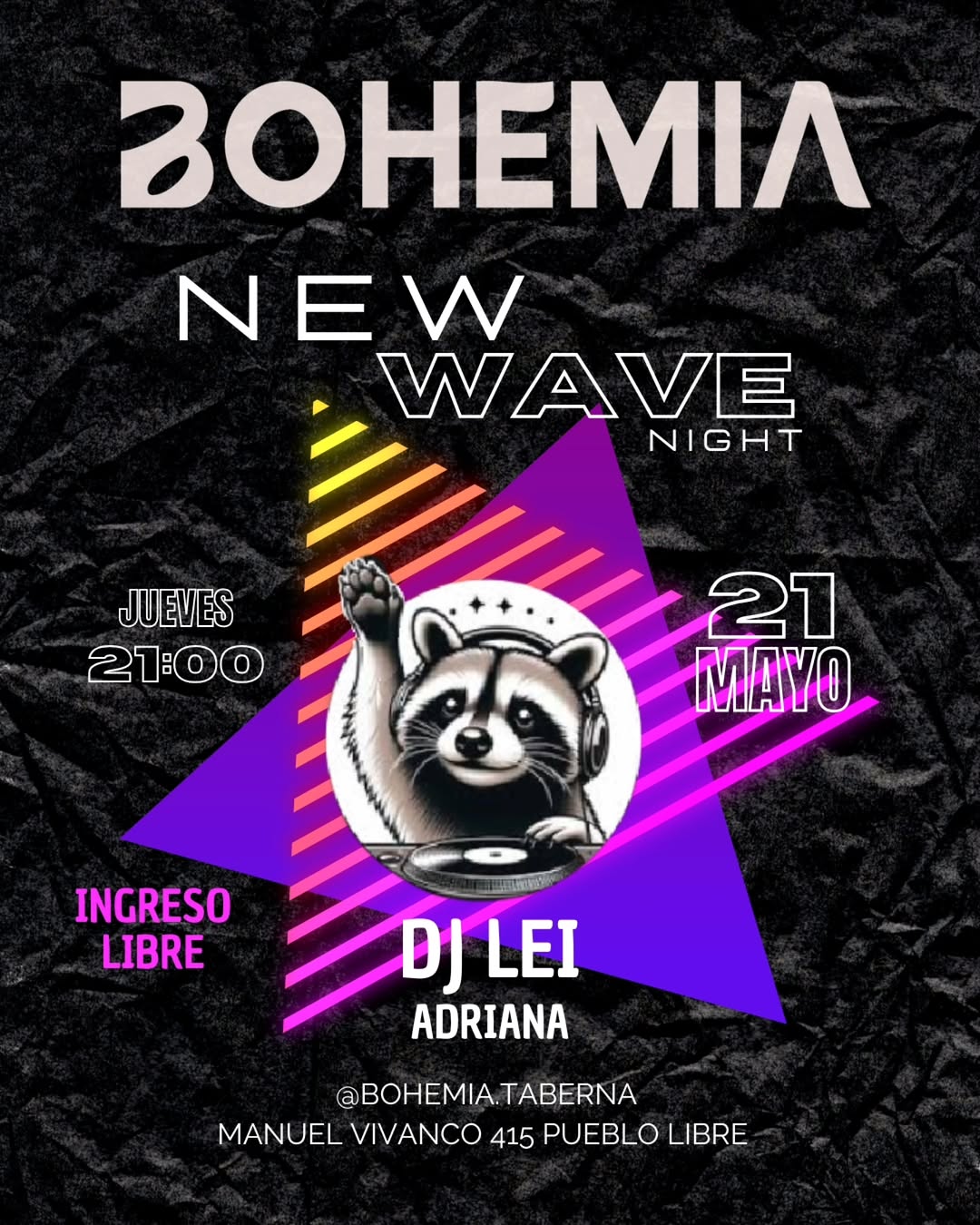BOHEMIA NEW WAVE NIGHT