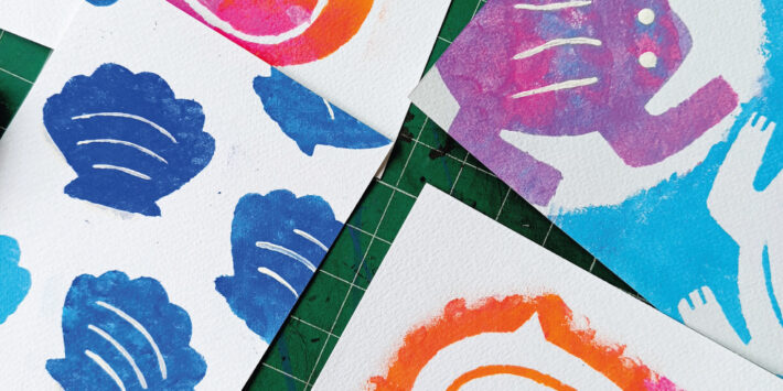 ILUSTRANDO CON STENCILS