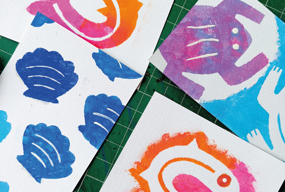 ILUSTRANDO CON STENCILS