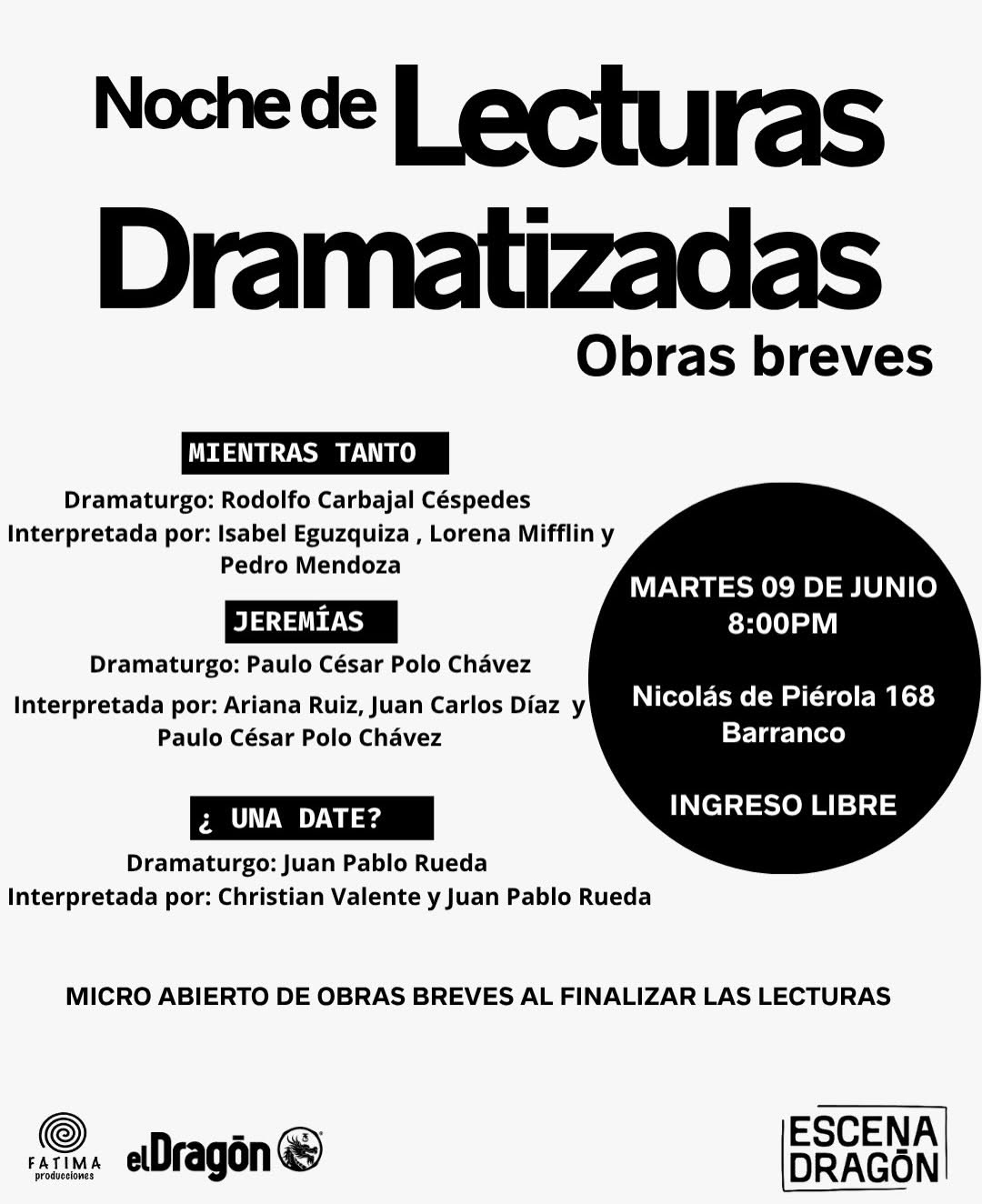 LECTURAS DRAMATIZADAS