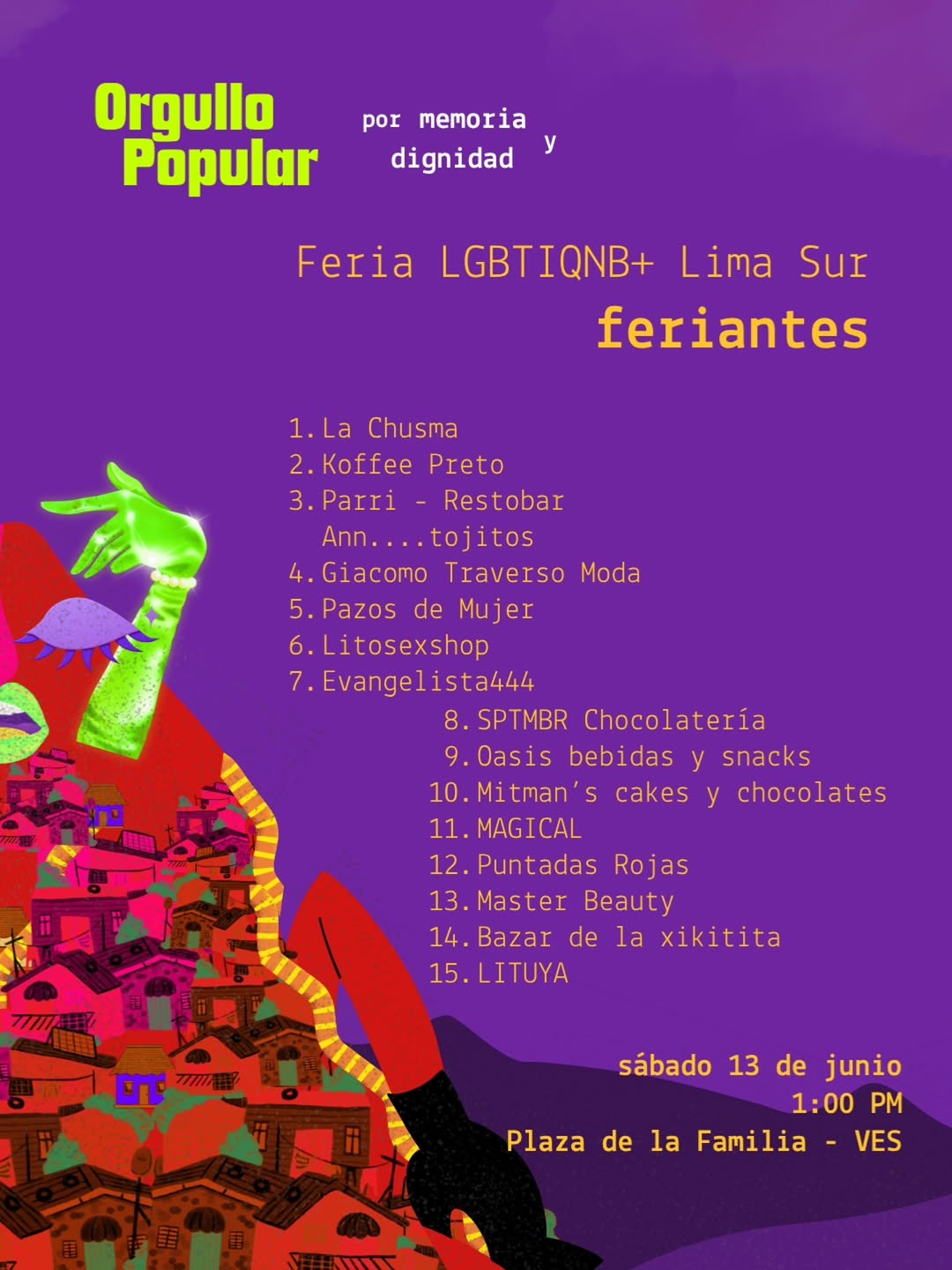 FERIA LGBTIQNB LIMA SUR