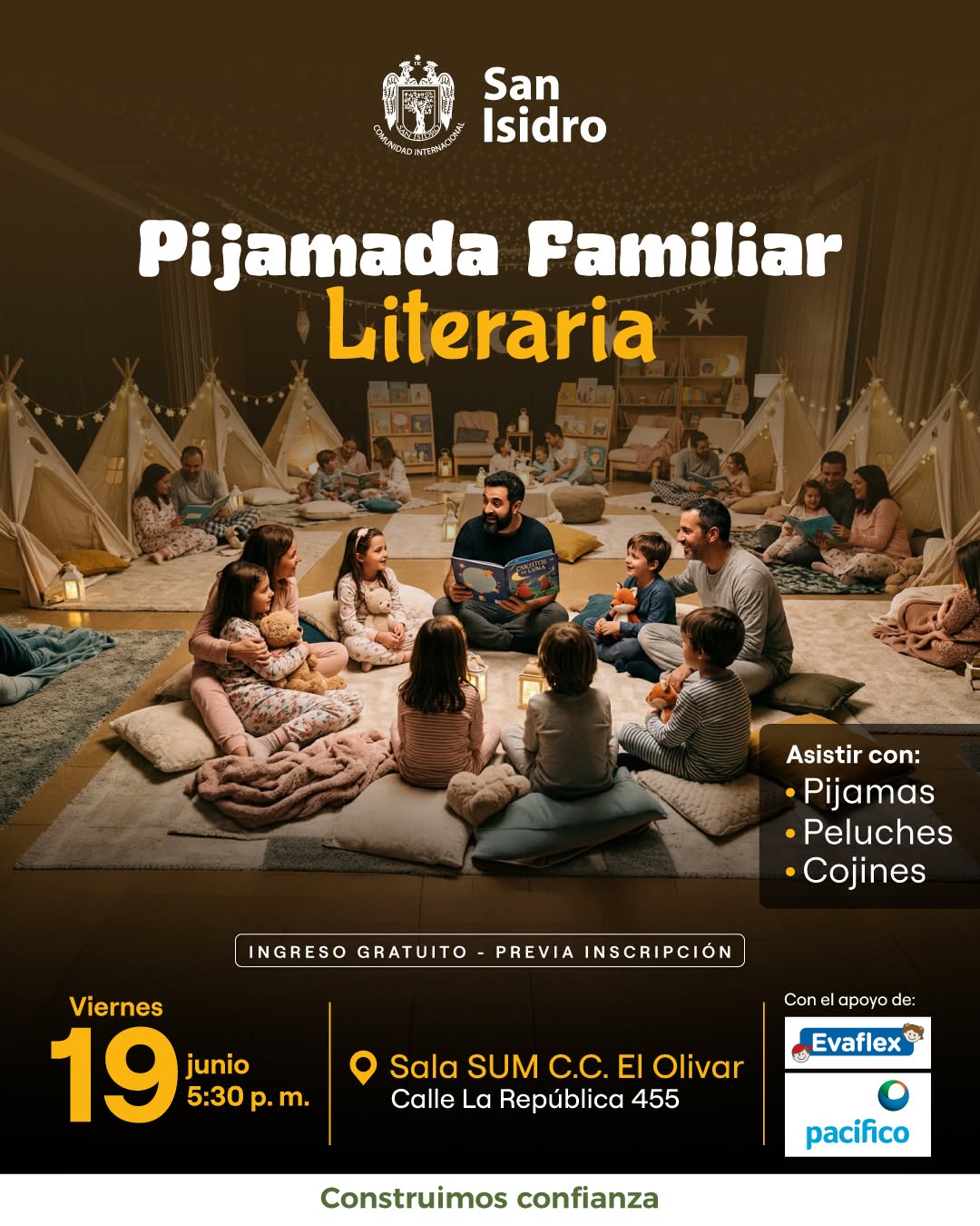 PIJAMADA FAMILIAR LITERARIA