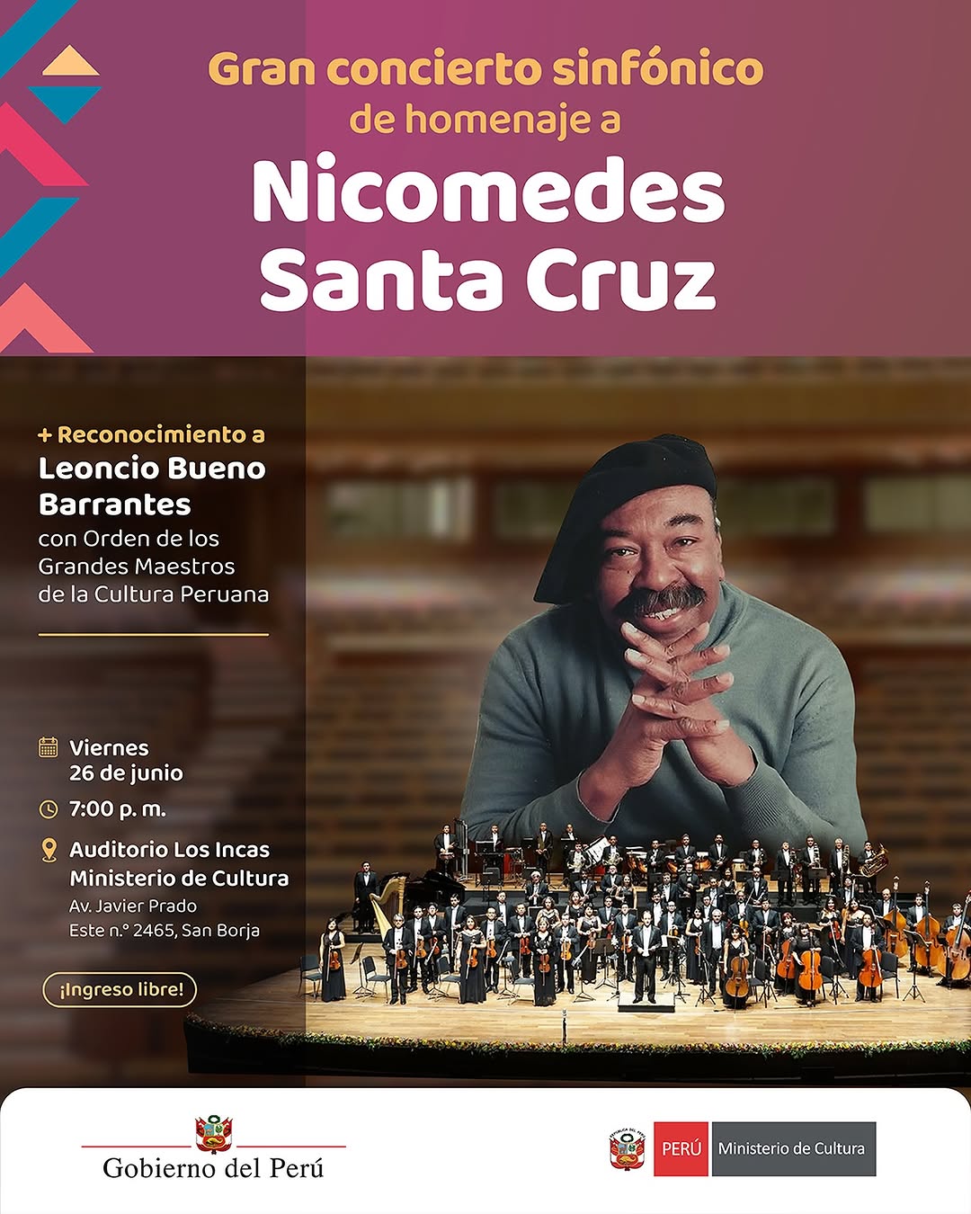 HOMENAJE A NICOMEDES SANTA CRUZ