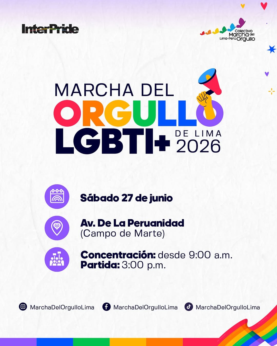 MARCHA DEL ORGULLO LGBTI LIMA 2026