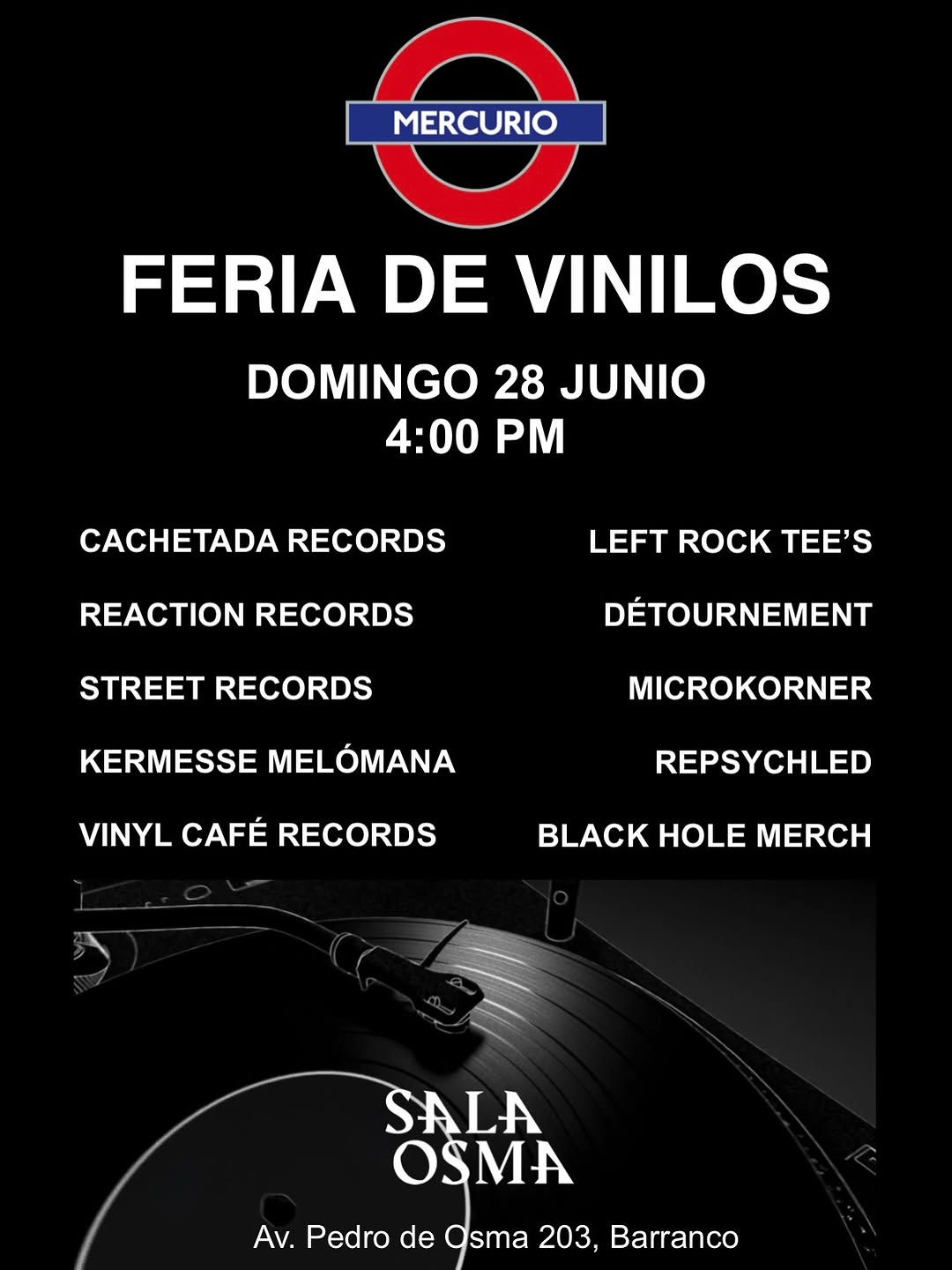 ESTACIÓN MERCURIO FERIA DE VINILOS