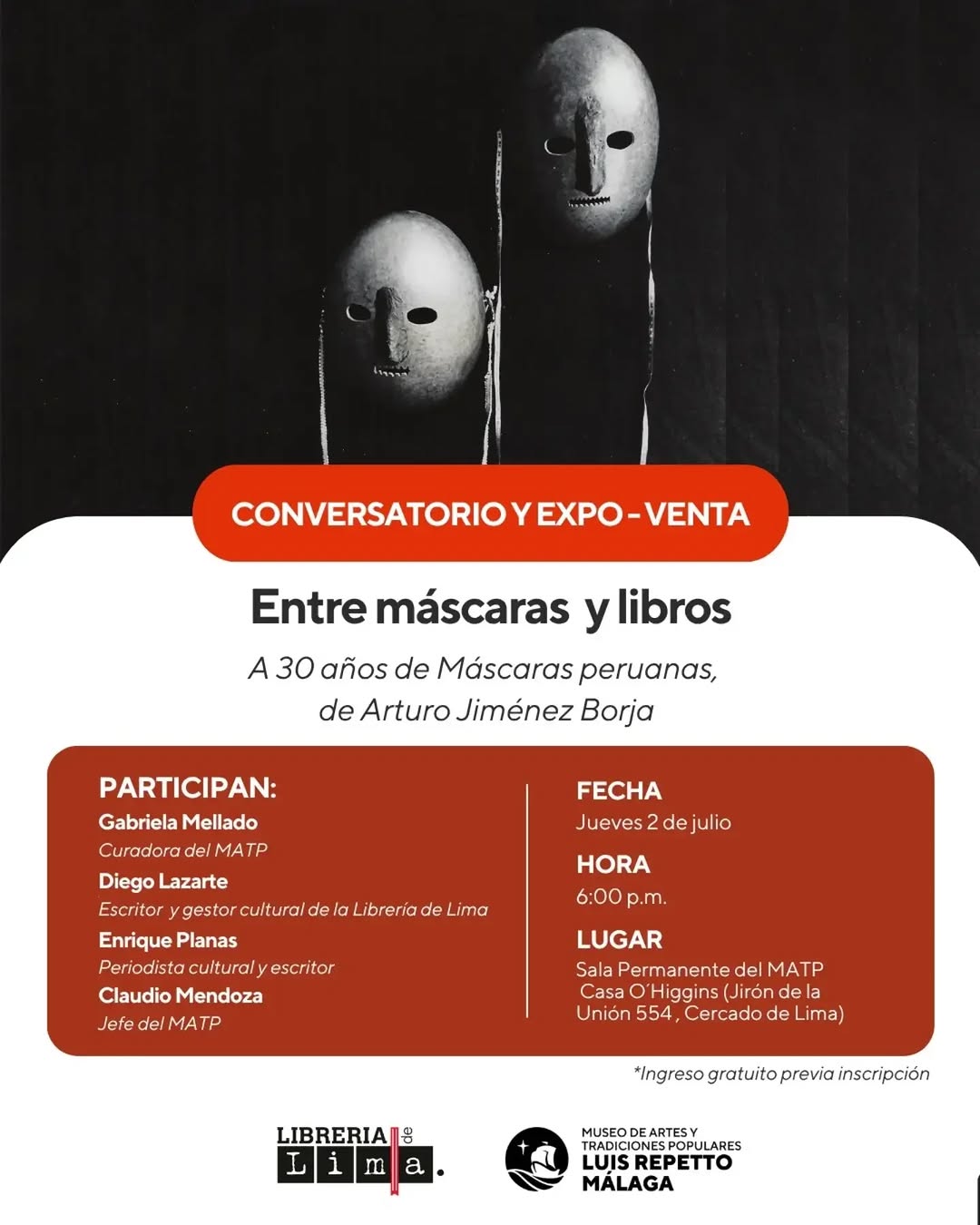 ENTRE MÁSCARAS Y LIBROS