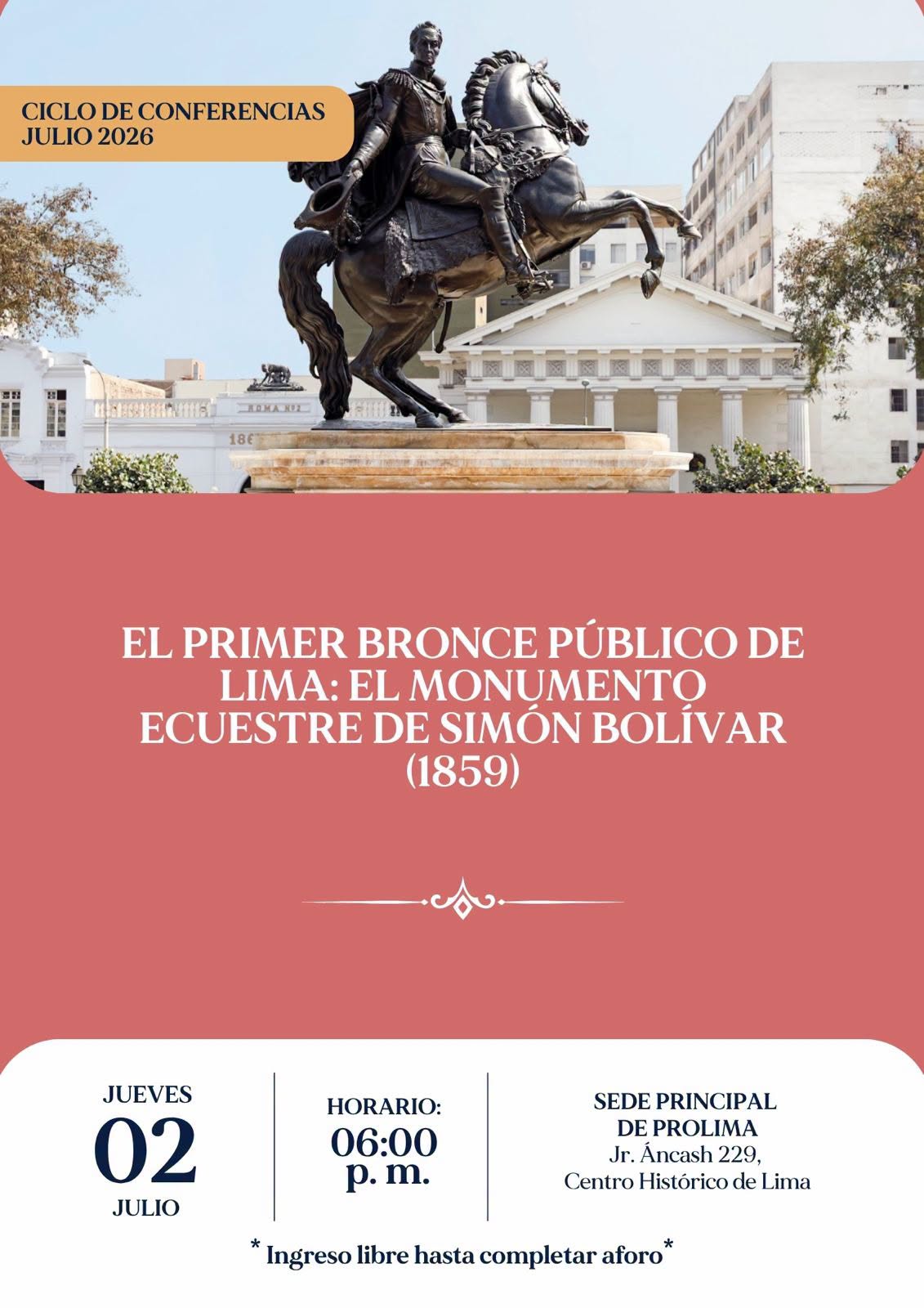 EL PRIMER BRONCE PÚBLICO DE LIMA