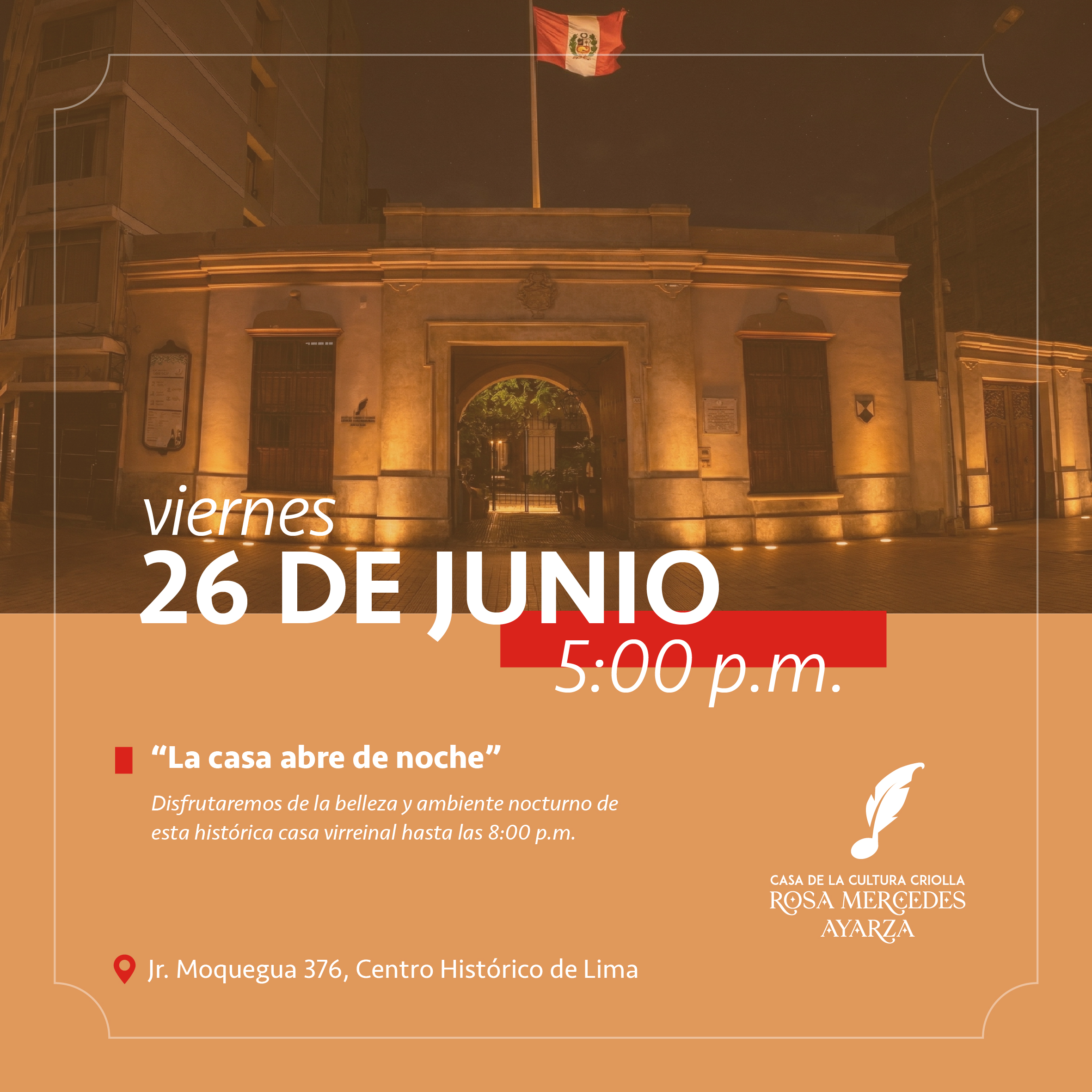 LA CASA ABRE DE NOCHE